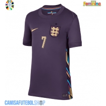 Camisa de time de futebol Inglaterra Bukayo Saka #7 Replicas 2º Equipamento Feminina Europeu 2024 Manga Curta